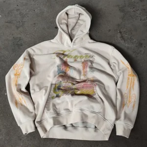 Drop Shoulder Stone Washed Fleece Cotton Heavyweight French Terry DTG Printing Pullover Hoodie