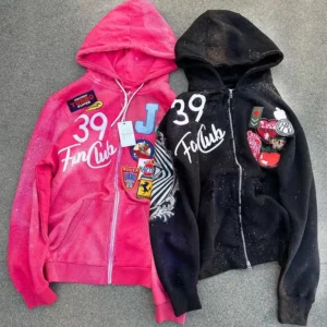 Cotton French Terry With Heavy Weight And Screen Printing Hoodie