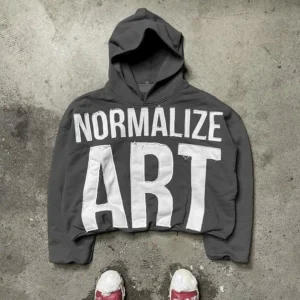 Green Blue Acid Wash Black Hoodie Embroidered Hoodie Graphic Applique Heavyweight Fabric