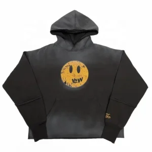 Cotton Heavyweight With Vintage Acid Wash And Customized Stitched Edge Hoodie
