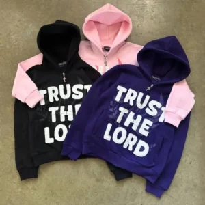 Custom Streetwear Oversized Boxy Zipper Heavyweight 100 Cotton Terry Acid Wash Embroidery Distressed Zip Up Hoodie