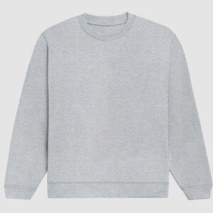 Custom Blank Grey Melange Sweatshirt