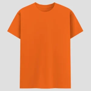 Custom Blank Orange Classic Crew T-Shirt