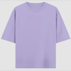 Custom Blank Lavender Terry Oversized T-Shirt