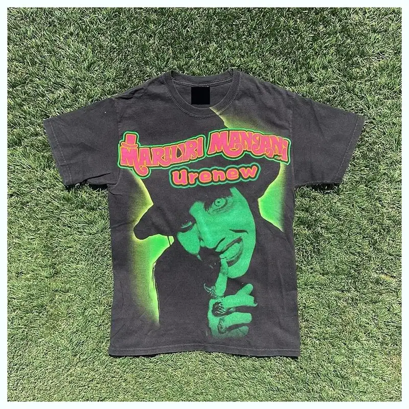 Customized Logo Acid Wash T-Shirt For Lovers - Image 2