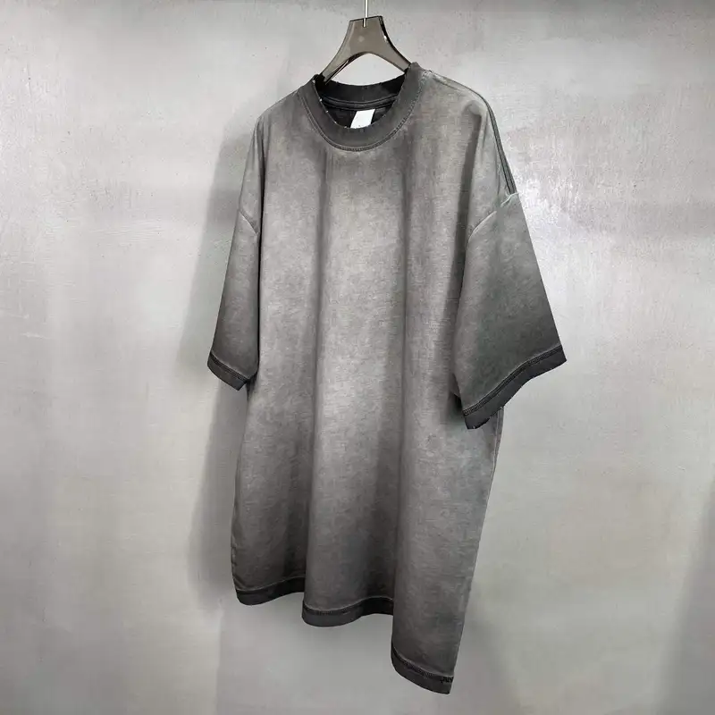Vintage Distressed Heavyweight Cotton Blank Oversized T Shirt - Image 2