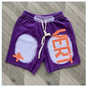 Vintage Sun Faded Acid Wash French Terry Drawstring Closure Shorts