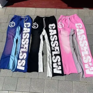 Streetwear 100% Cotton French Terry Flared Sweatpant